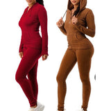 Seamless Zip Hoodie Set