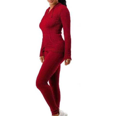 Seamless Zip Hoodie Set