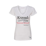 Kraved Definition Misses V-Neck Tees