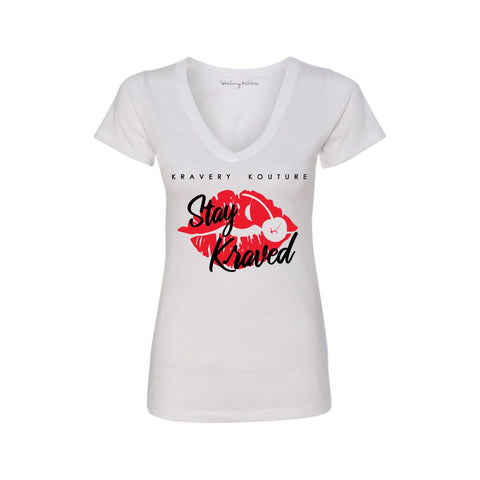 Stay Kraved Misses V-Neck Tees