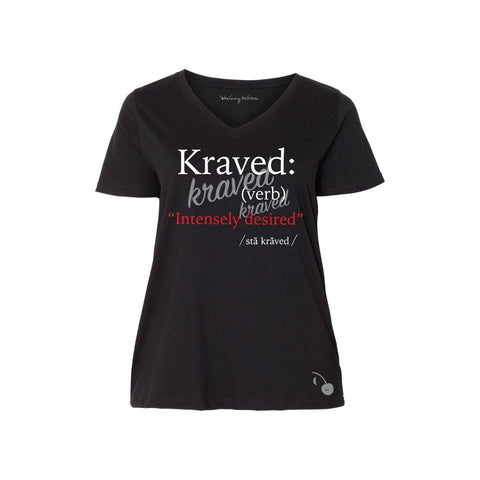 Kraved Definition Kurvy V-Neck Tees