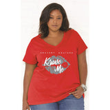 Krave Me Kurvy V-Neck Tees